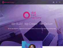 Tablet Screenshot of dotnetfactory.com